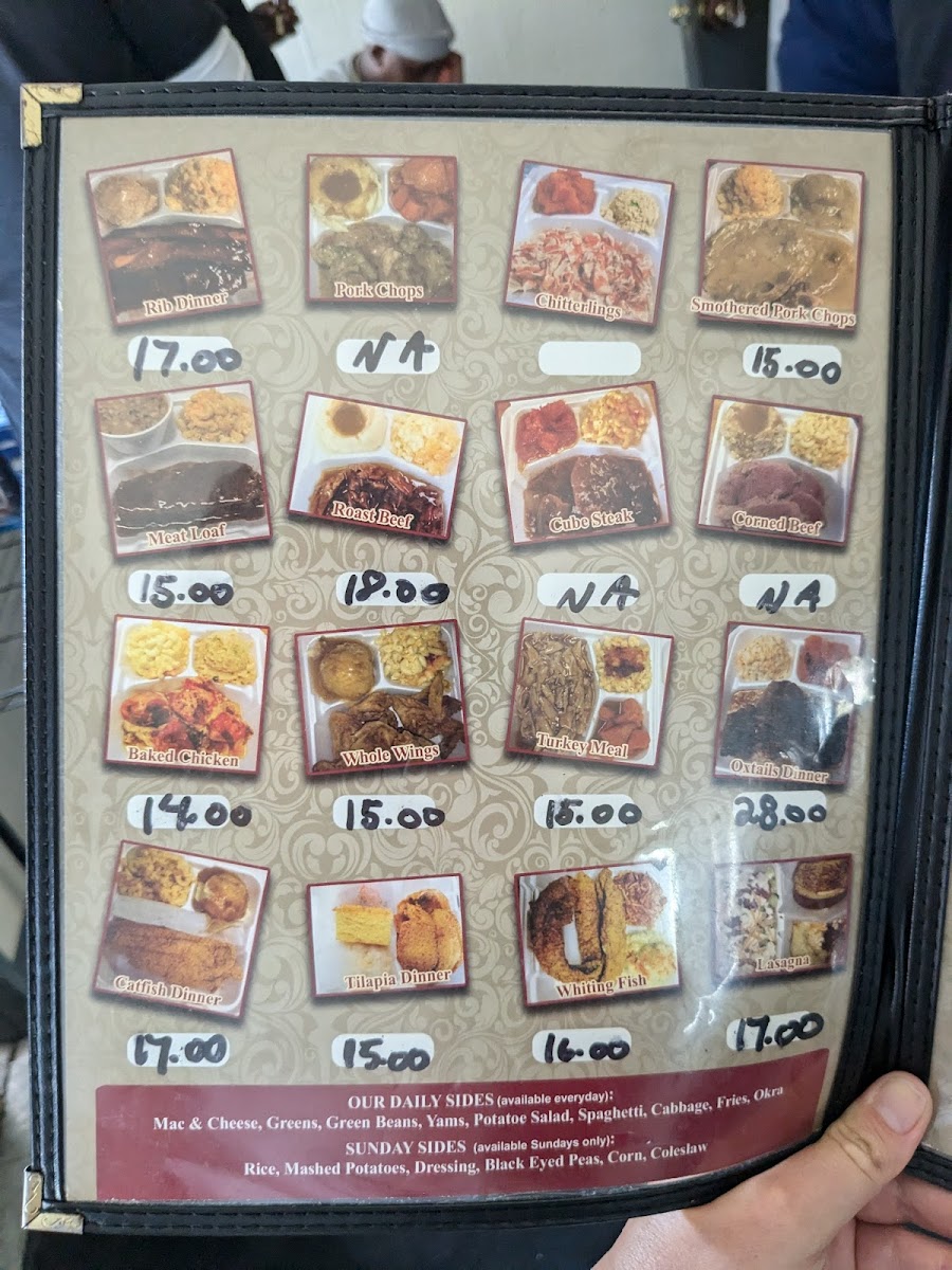Menu Josephine's Soul Food-2