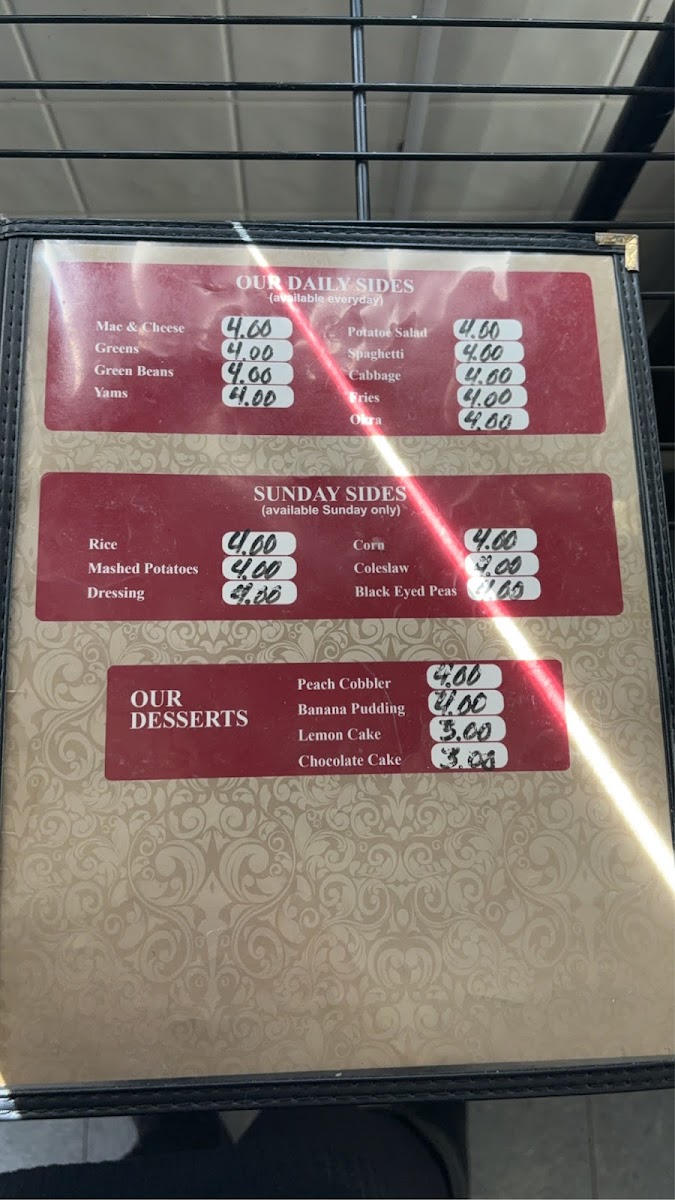 Menu Josephine's Soul Food-3
