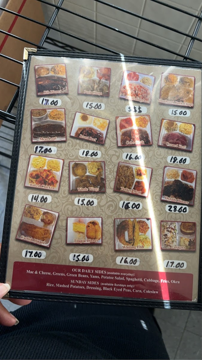 Menu Josephine's Soul Food-4