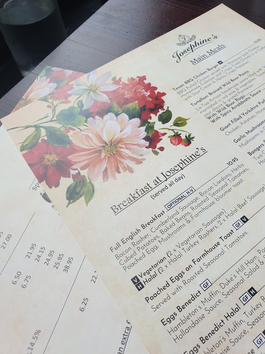 Menu Josephine's-2