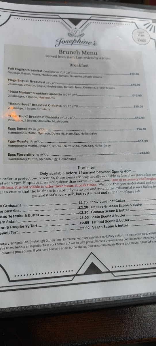 Menu Josephine's-3