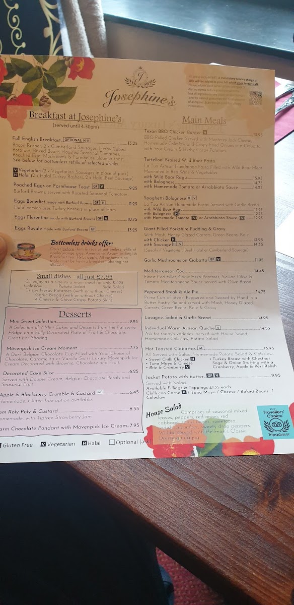 Menu Josephine's-4