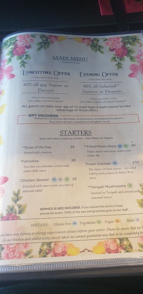Menu Josephine's-9