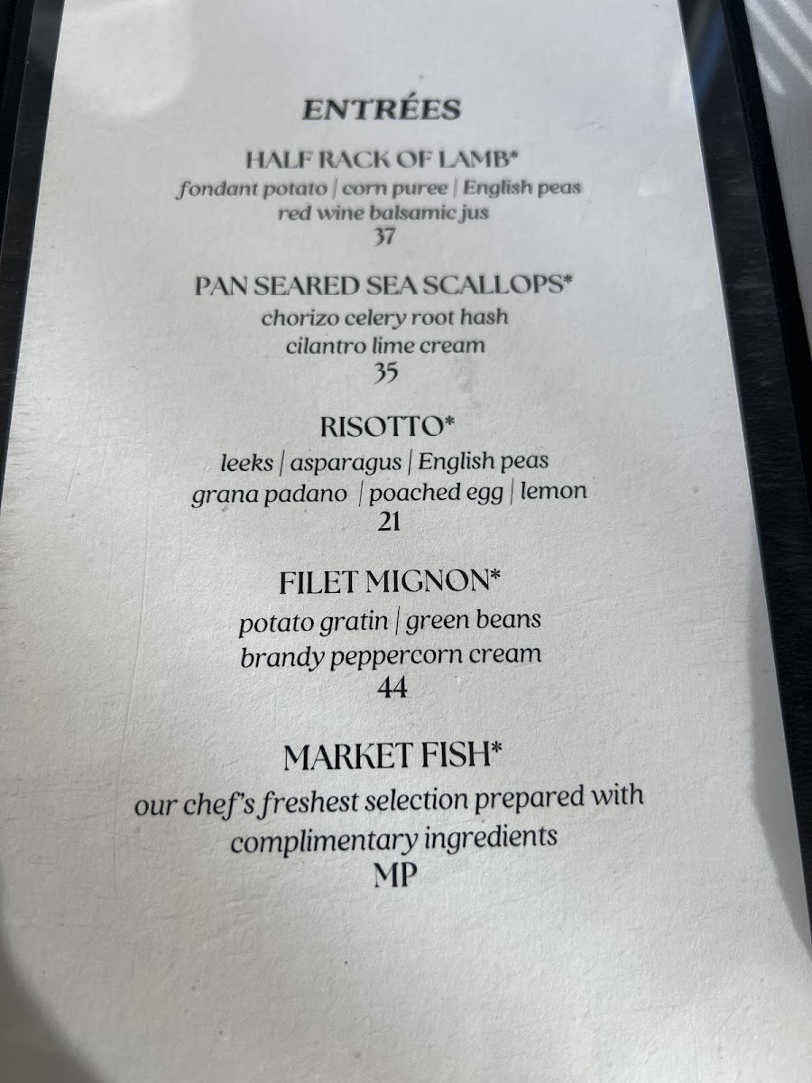 Menu Joshua Wilton House-1