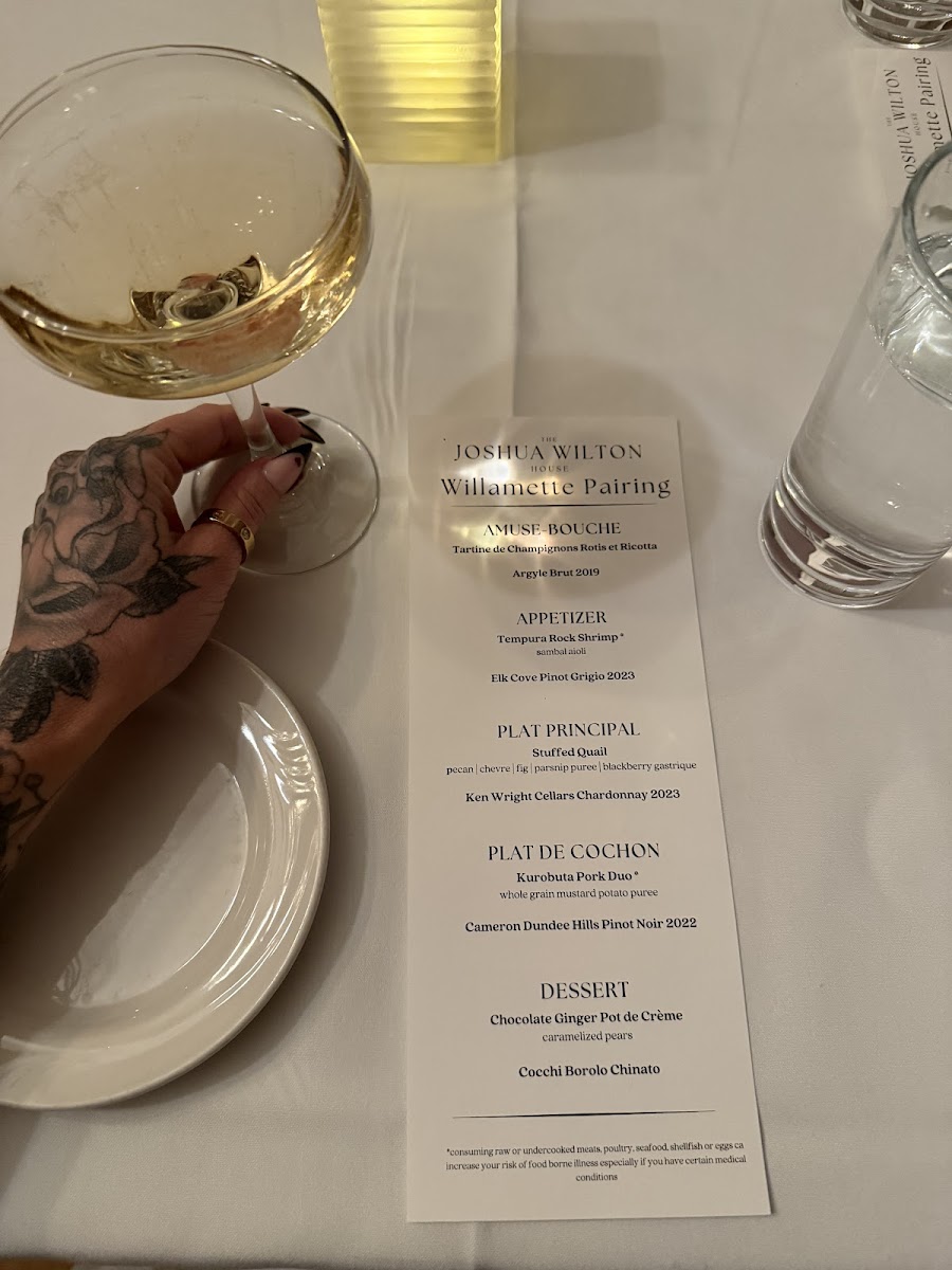 Menu Joshua Wilton House-3