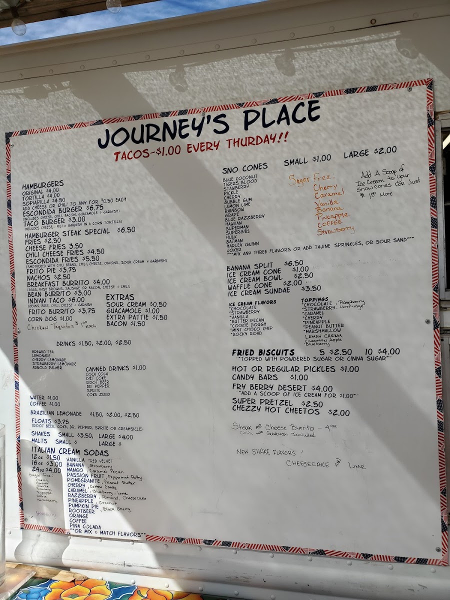 Menu Journey's Place-2