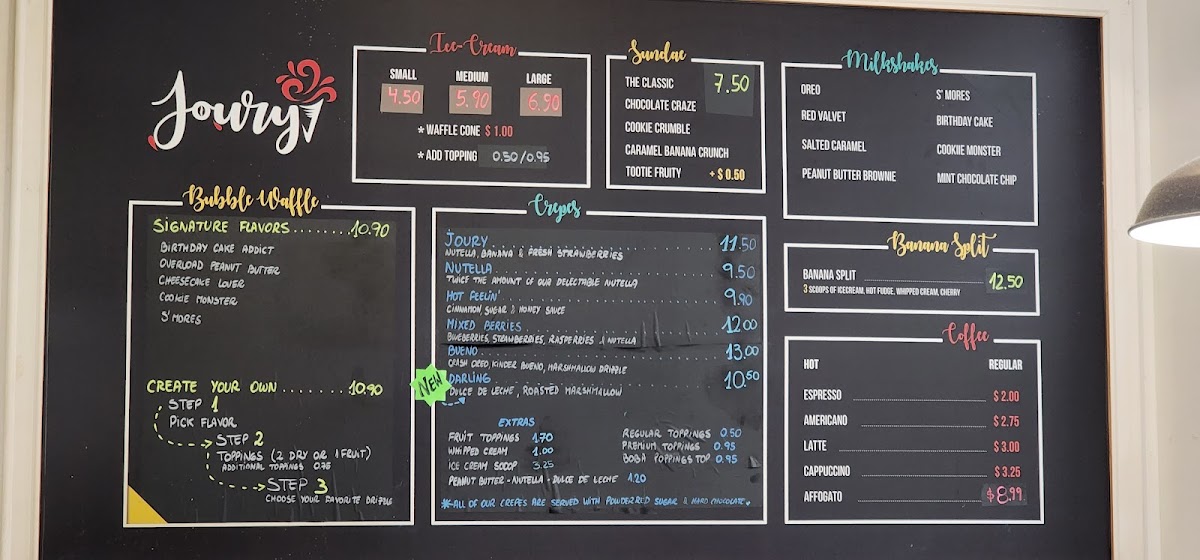 Menu Joury Boutique Café Avalon Park-4