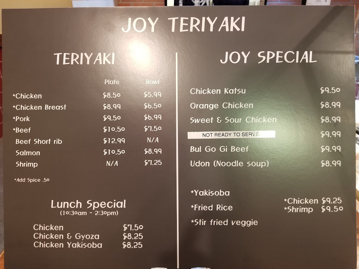 Menu Joy Teriyaki & Poke-8