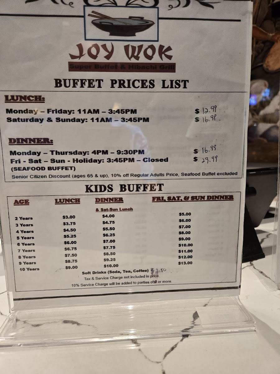 Menu Joy Wok Super Buffet - Overland Park-5