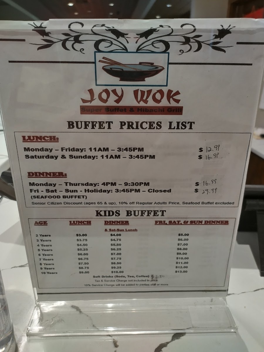 Menu Joy Wok Super Buffet - Overland Park-8
