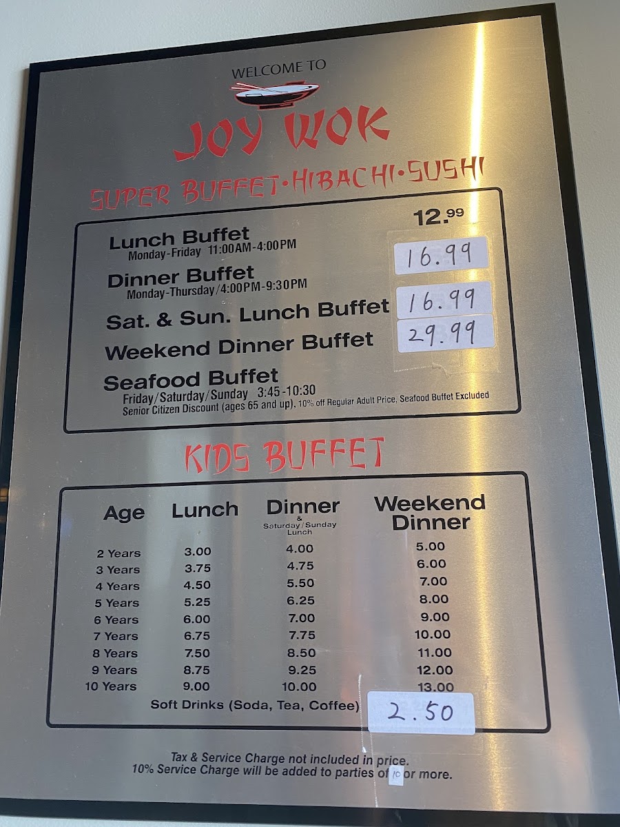 Menu Joy Wok Super Buffet - Overland Park-9