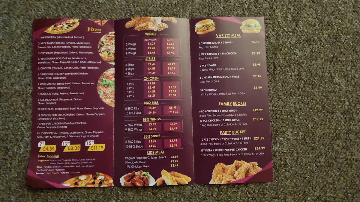 Menu Joyes Chicken-1