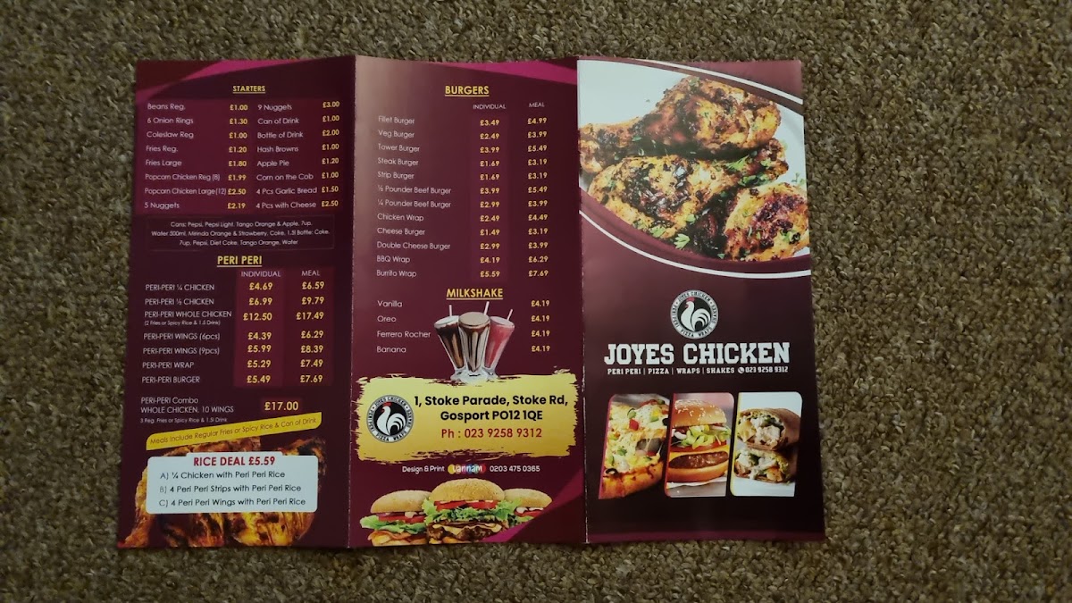 Menu Joyes Chicken-2
