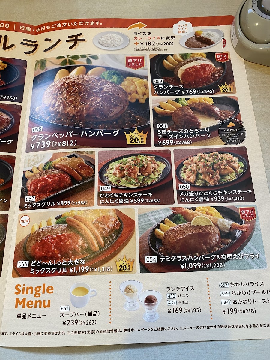 Menu Joyfull Tsukuba Sakura-6