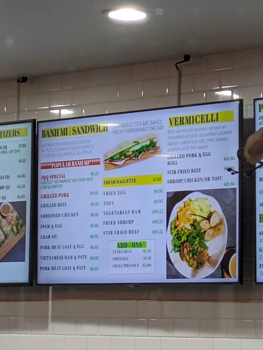 Menu J&q Vietnamese Sandwich And Cafe-4
