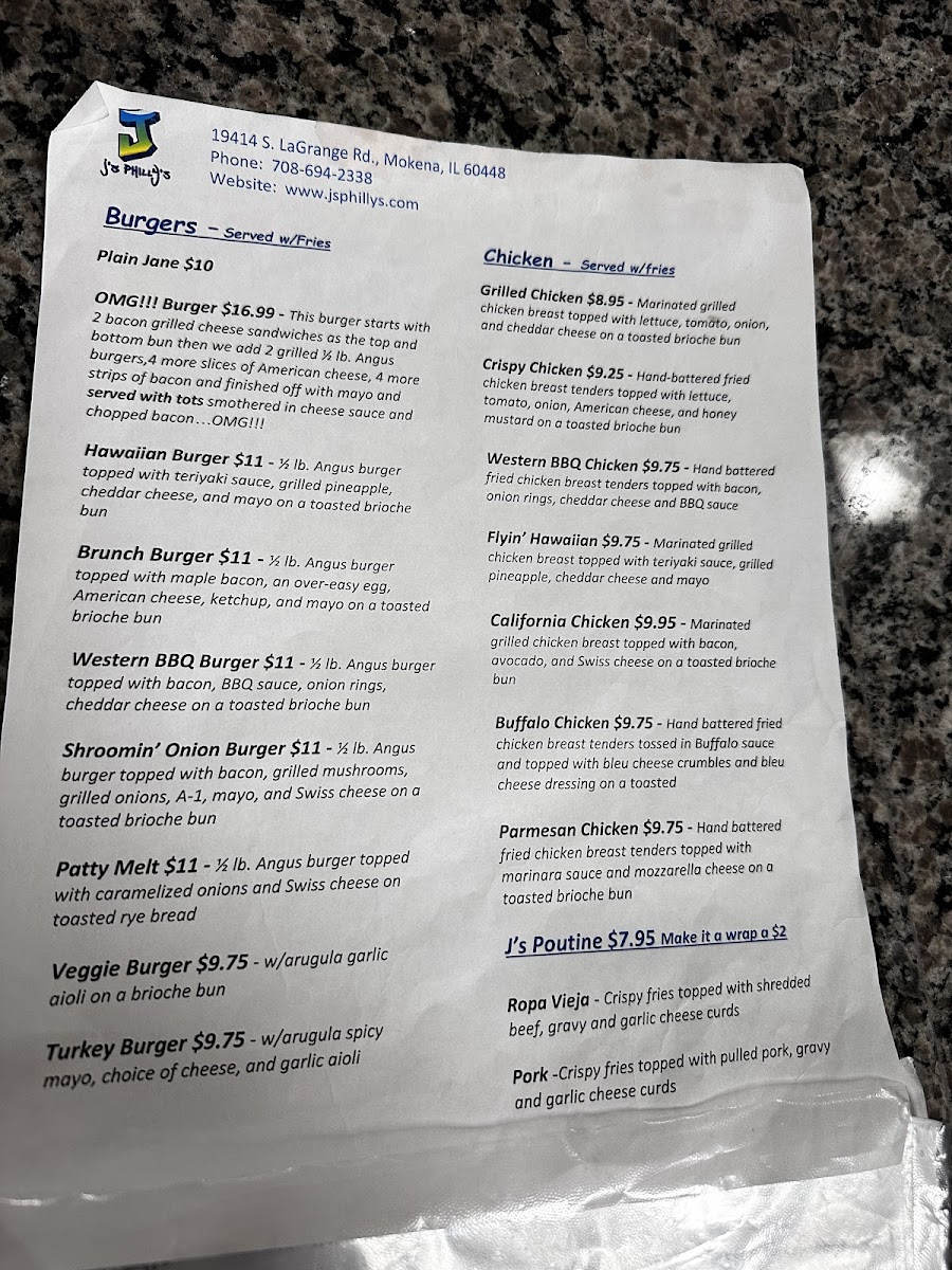 Menu J's Phillys-4