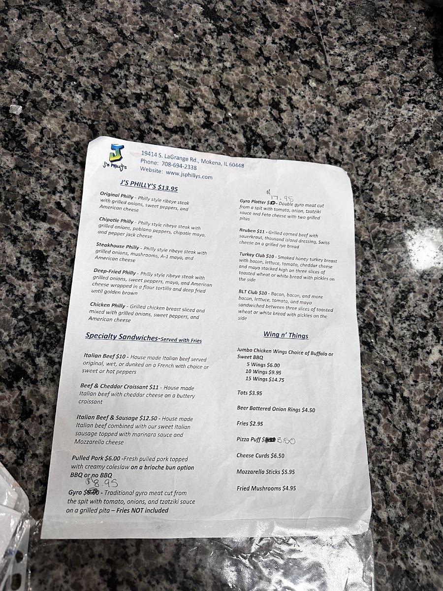 Menu J's Phillys-6