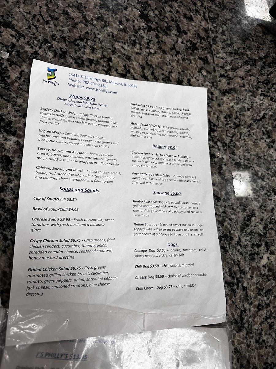 Menu J's Phillys-8