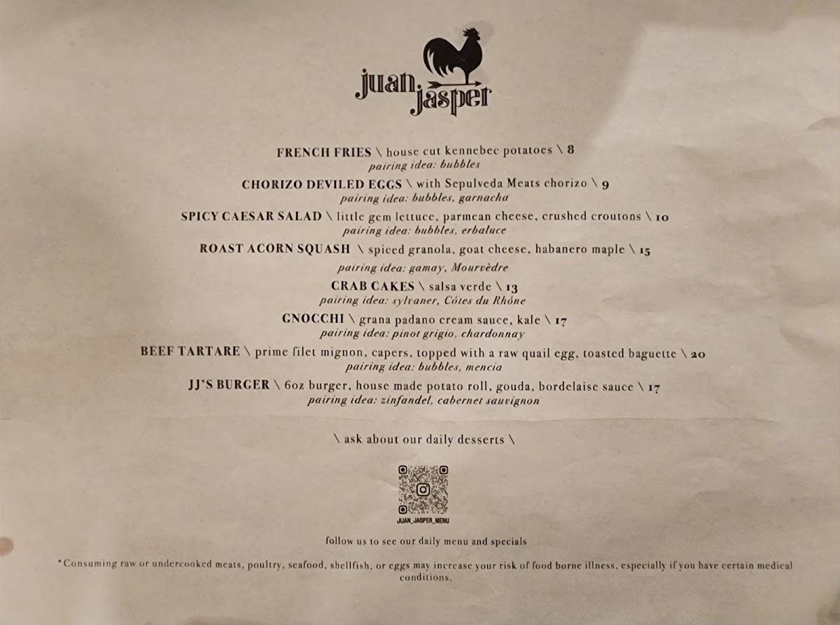 Menu Juan Jasper Kitchen & Wine-4
