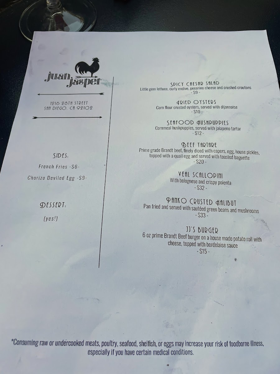 Menu Juan Jasper Kitchen & Wine-7