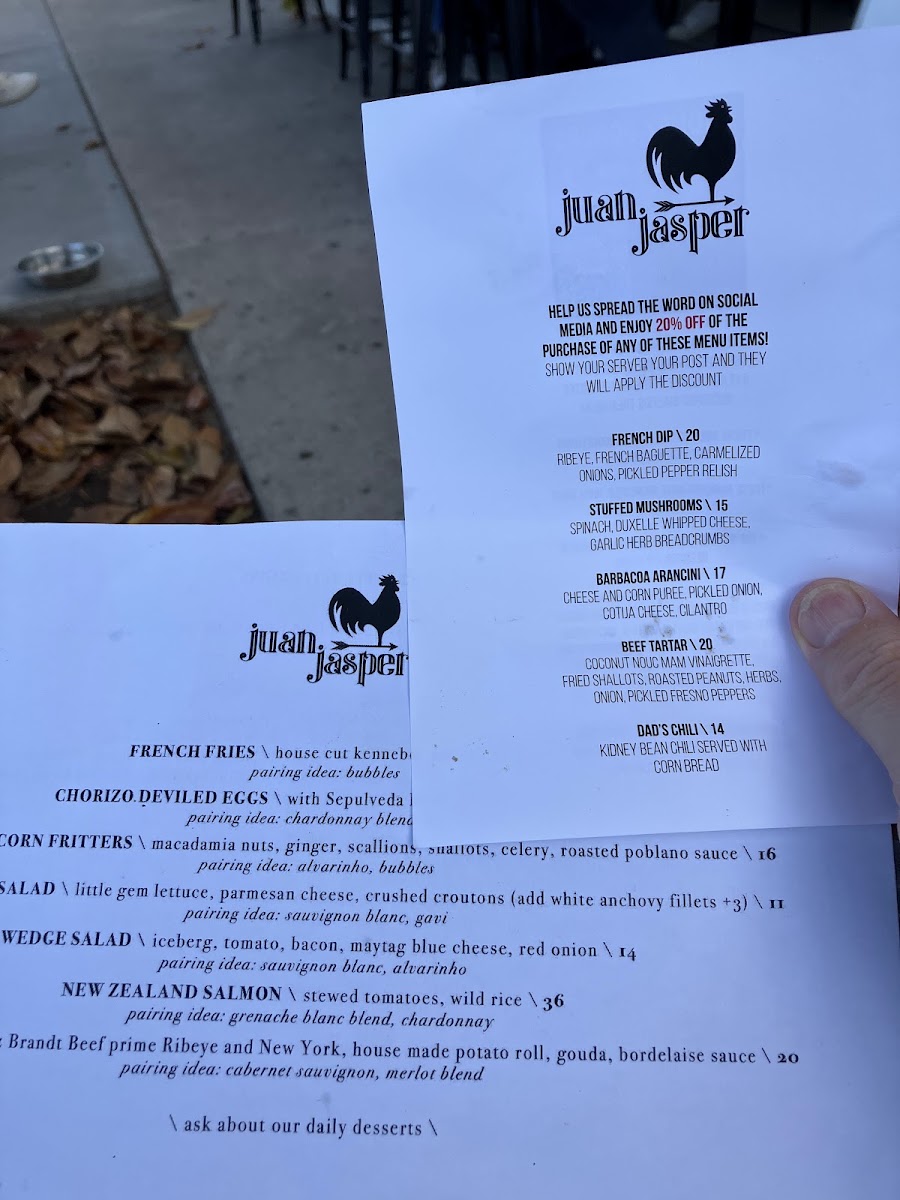 Menu Juan Jasper Kitchen & Wine-8