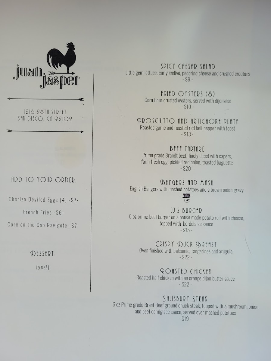Menu Juan Jasper Kitchen & Wine-9