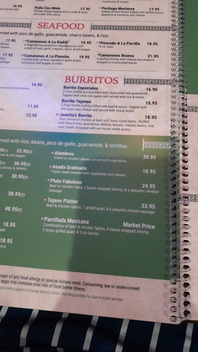 Menu Juanita's Mexican Kitchen-8