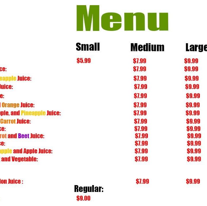 Menu Juice Planet-2
