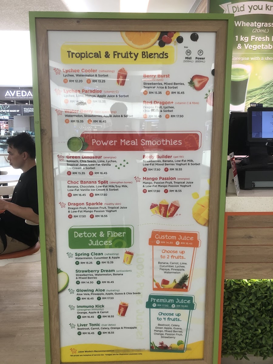 Menu Juice Works 1 Utama-2