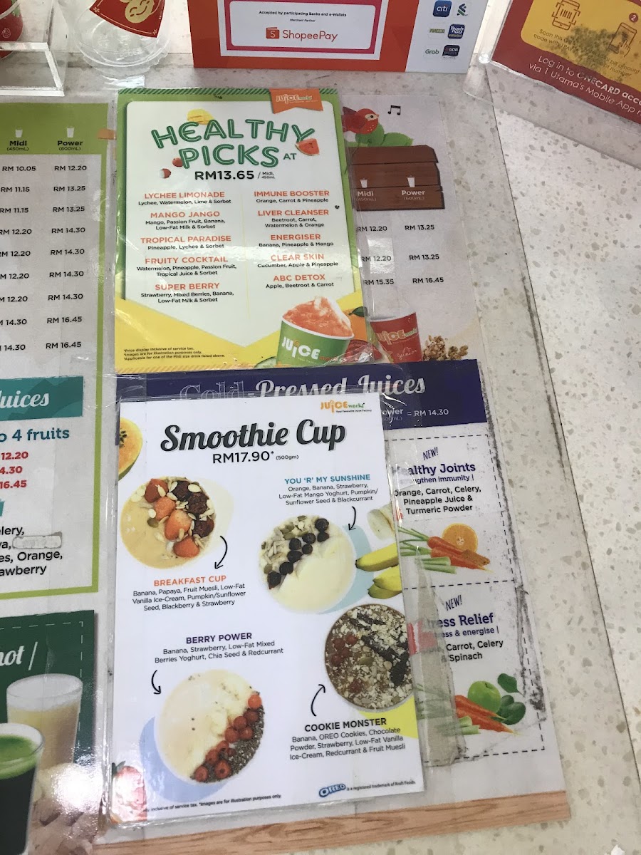Menu Juice Works 1 Utama-3
