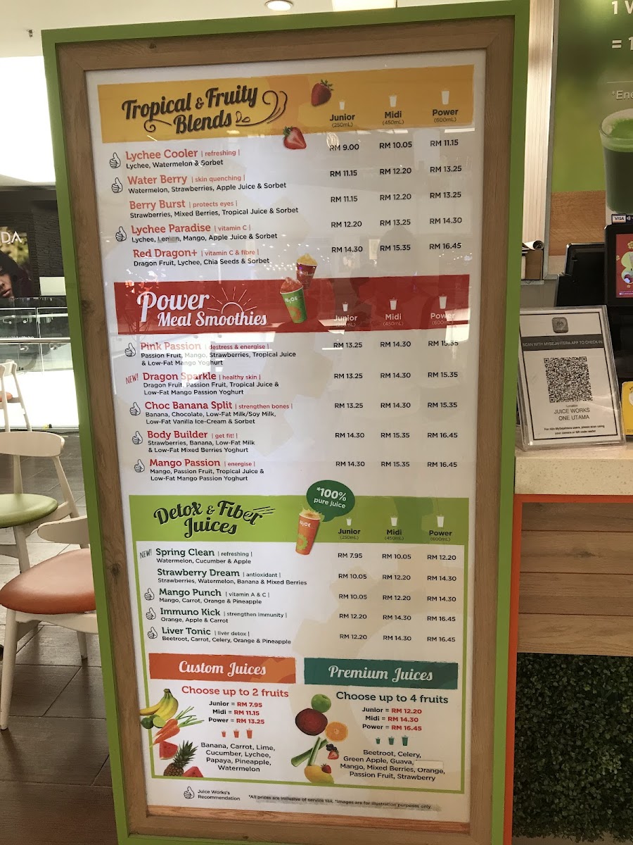 Menu Juice Works 1 Utama-5