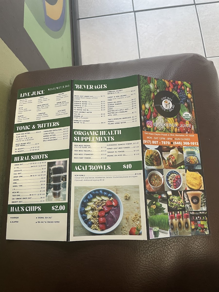 Menu Juke Box Juice & Salads-2