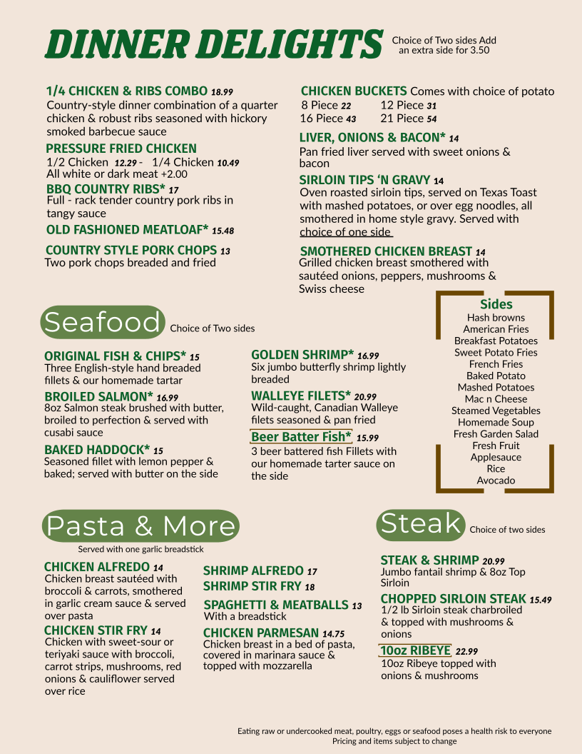 Menu Julie's Cafe East-6