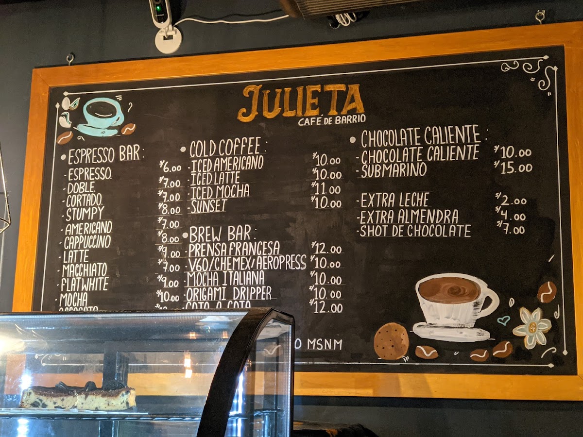 Menu Julieta Café De Barrio-1