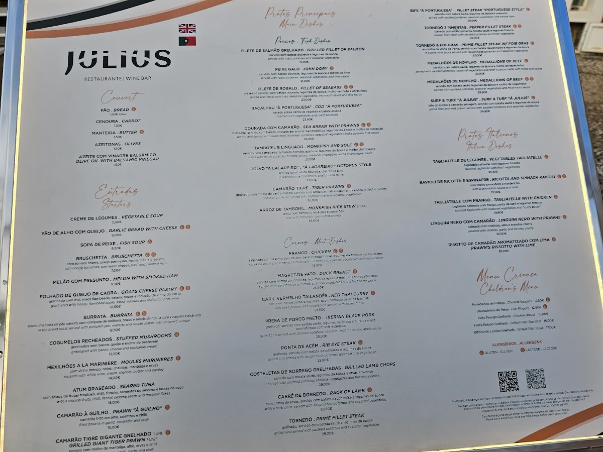Menu Julius Restaurante Wine Bar-8