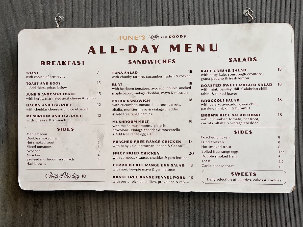 Menu June's Cafe Wynyard-3