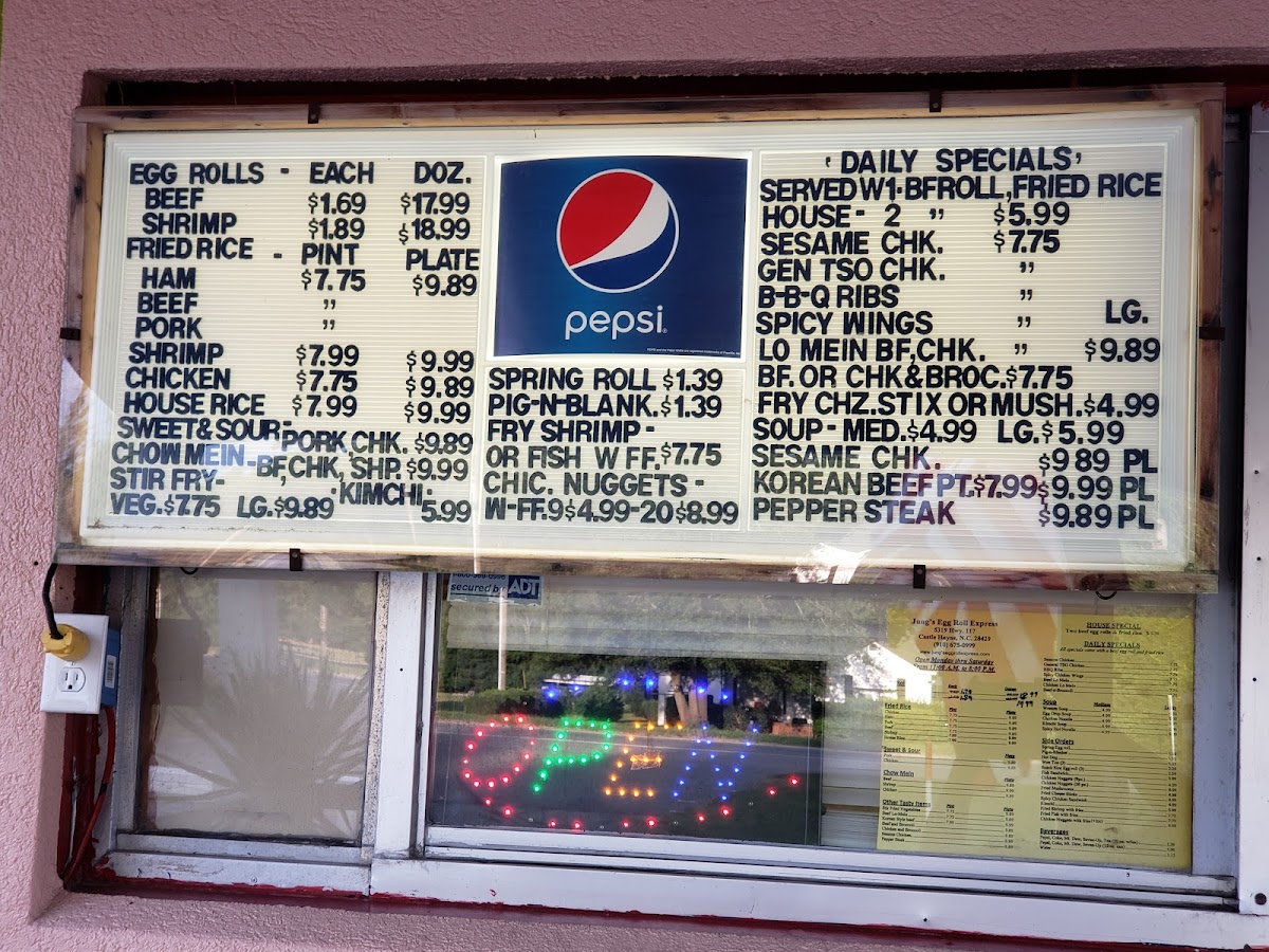 Menu Jung's Egg Roll Express-2