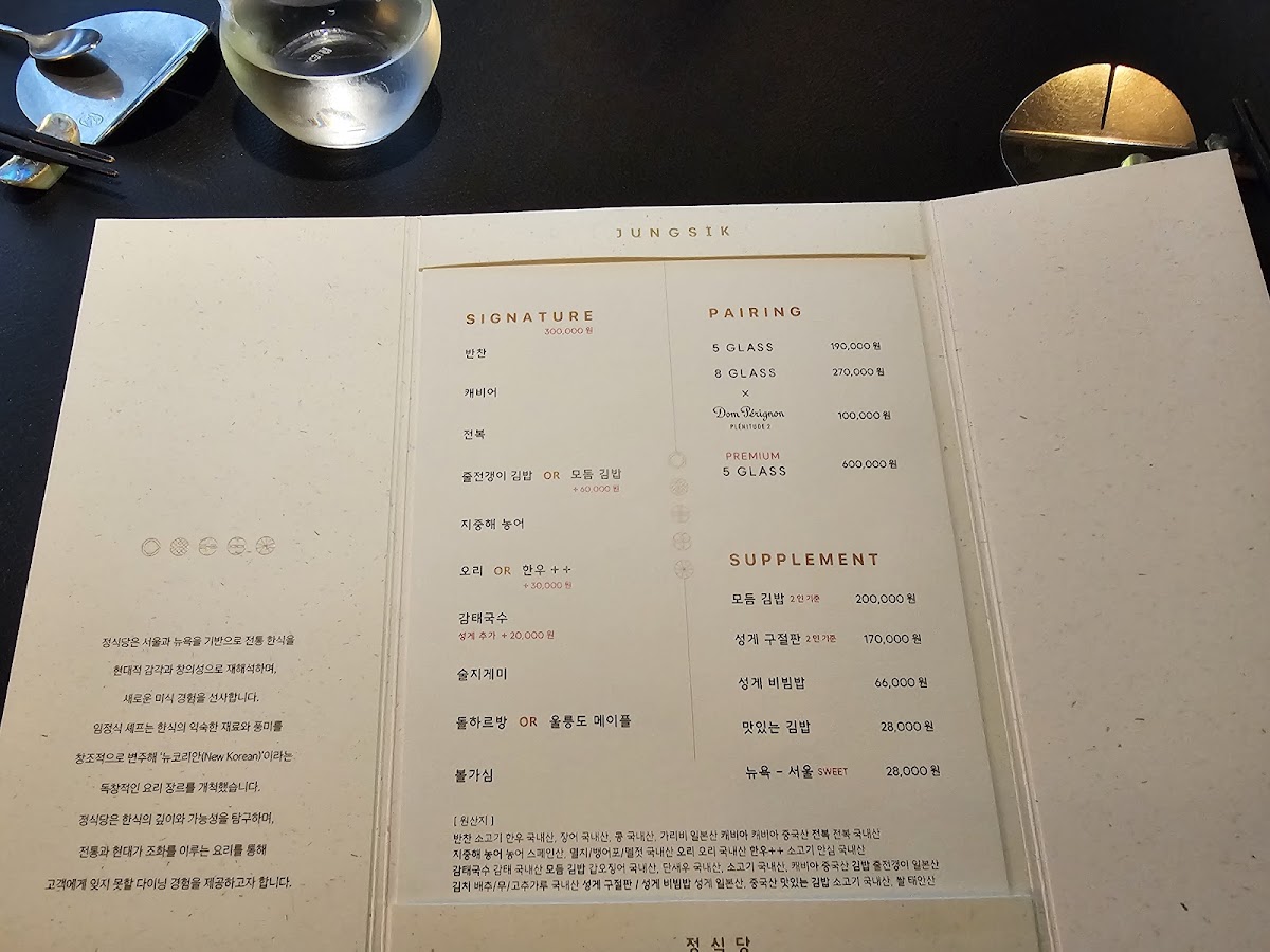 Menu Jungsik Seoul-6