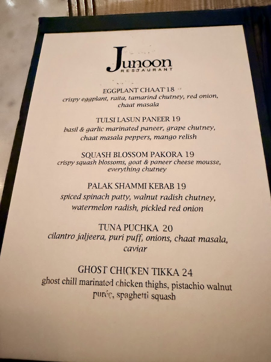 Menu Junoon-1
