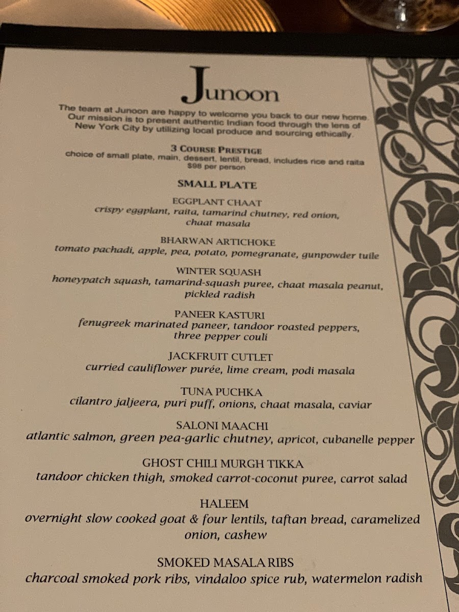 Menu Junoon-6