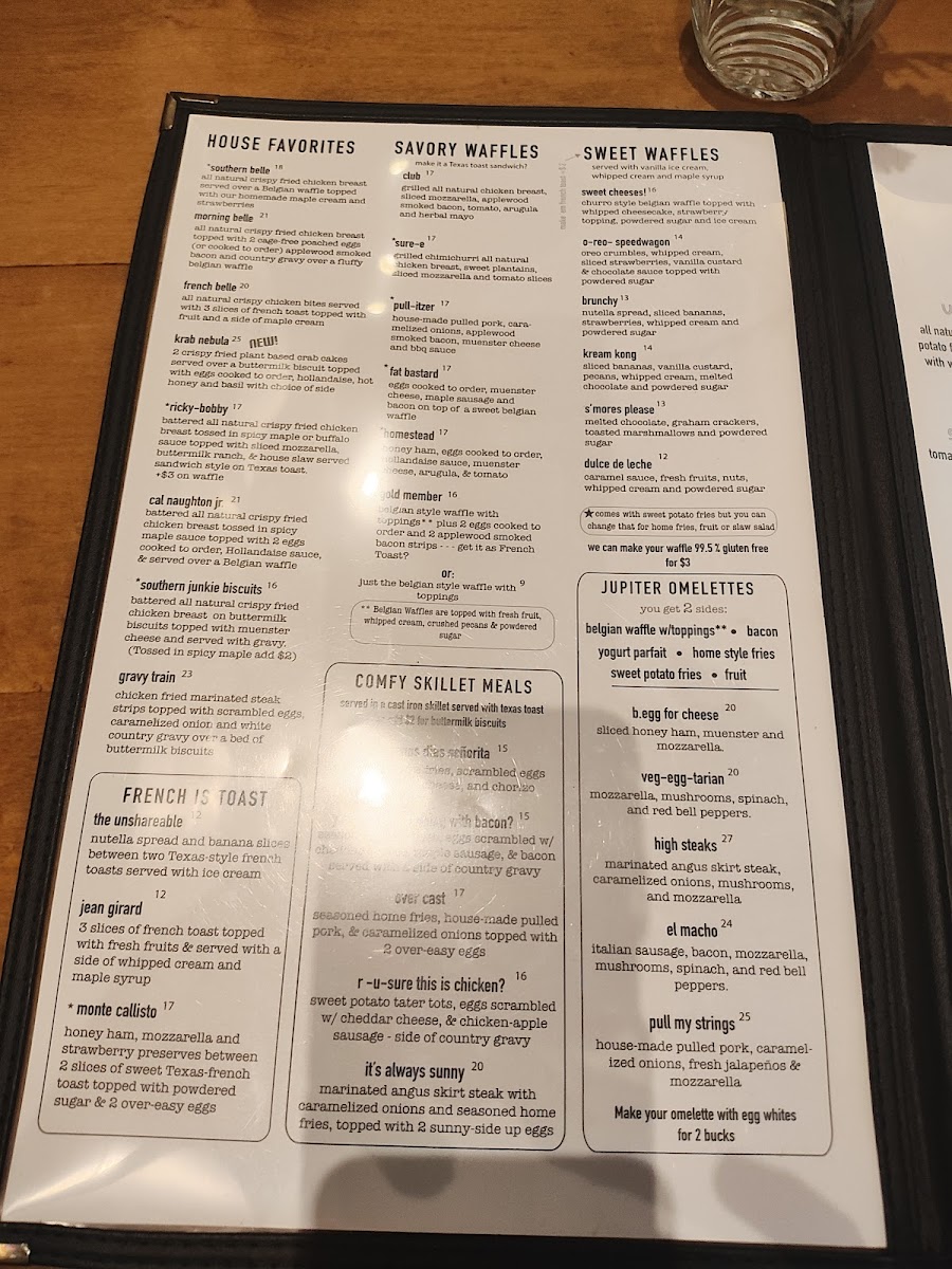 Menu Jupiter-1