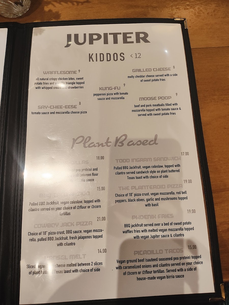 Menu Jupiter-5