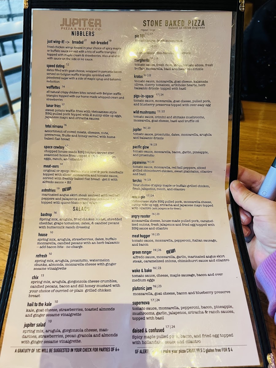 Menu Jupiter-8