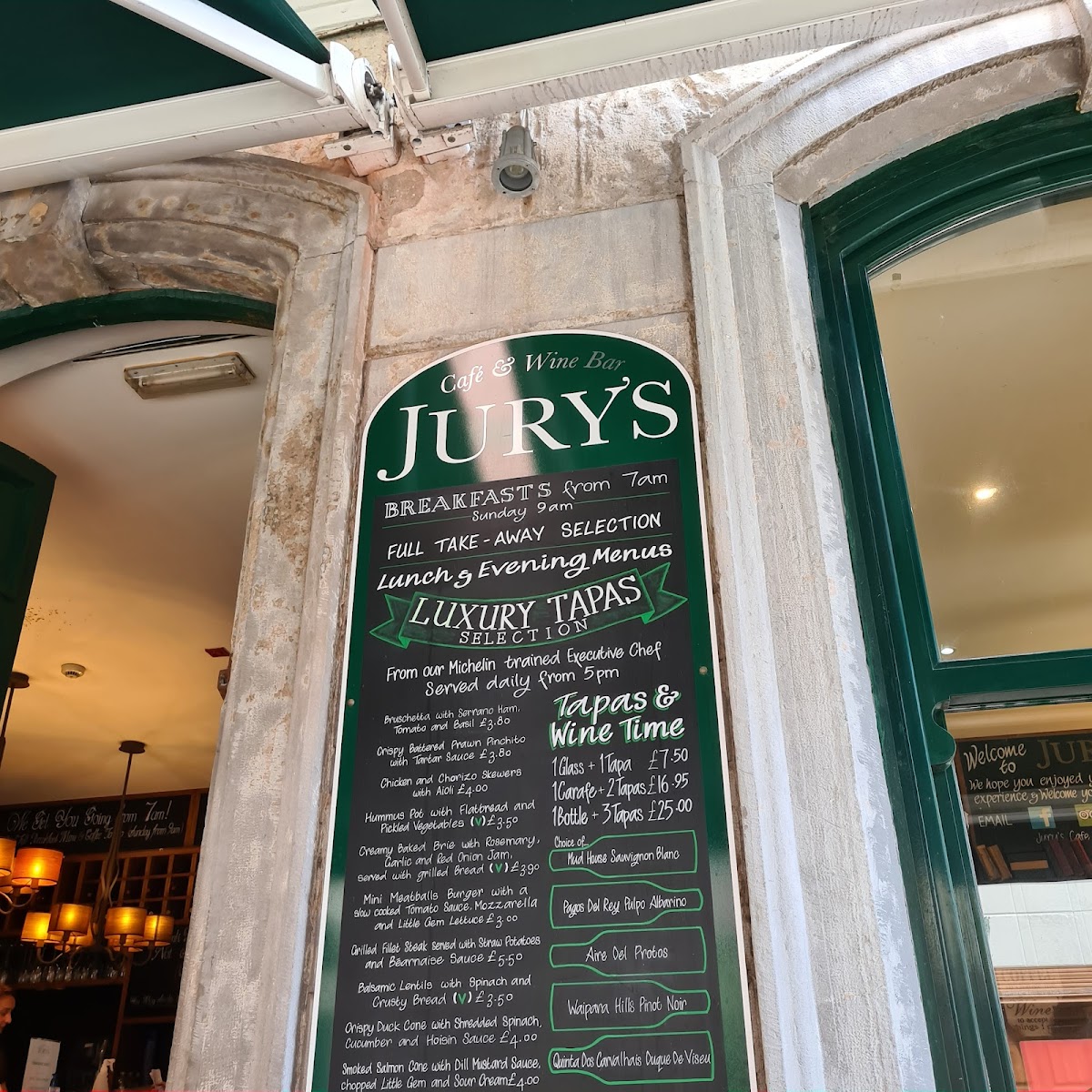 Menu Jury's Cafe And Wine Bar-4