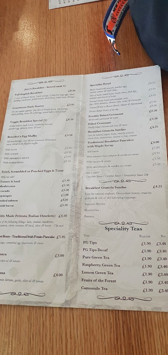Menu Jury's Cafe And Wine Bar-8