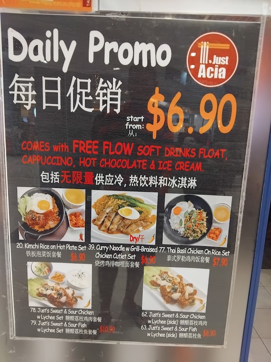 Menu Just Acia-4