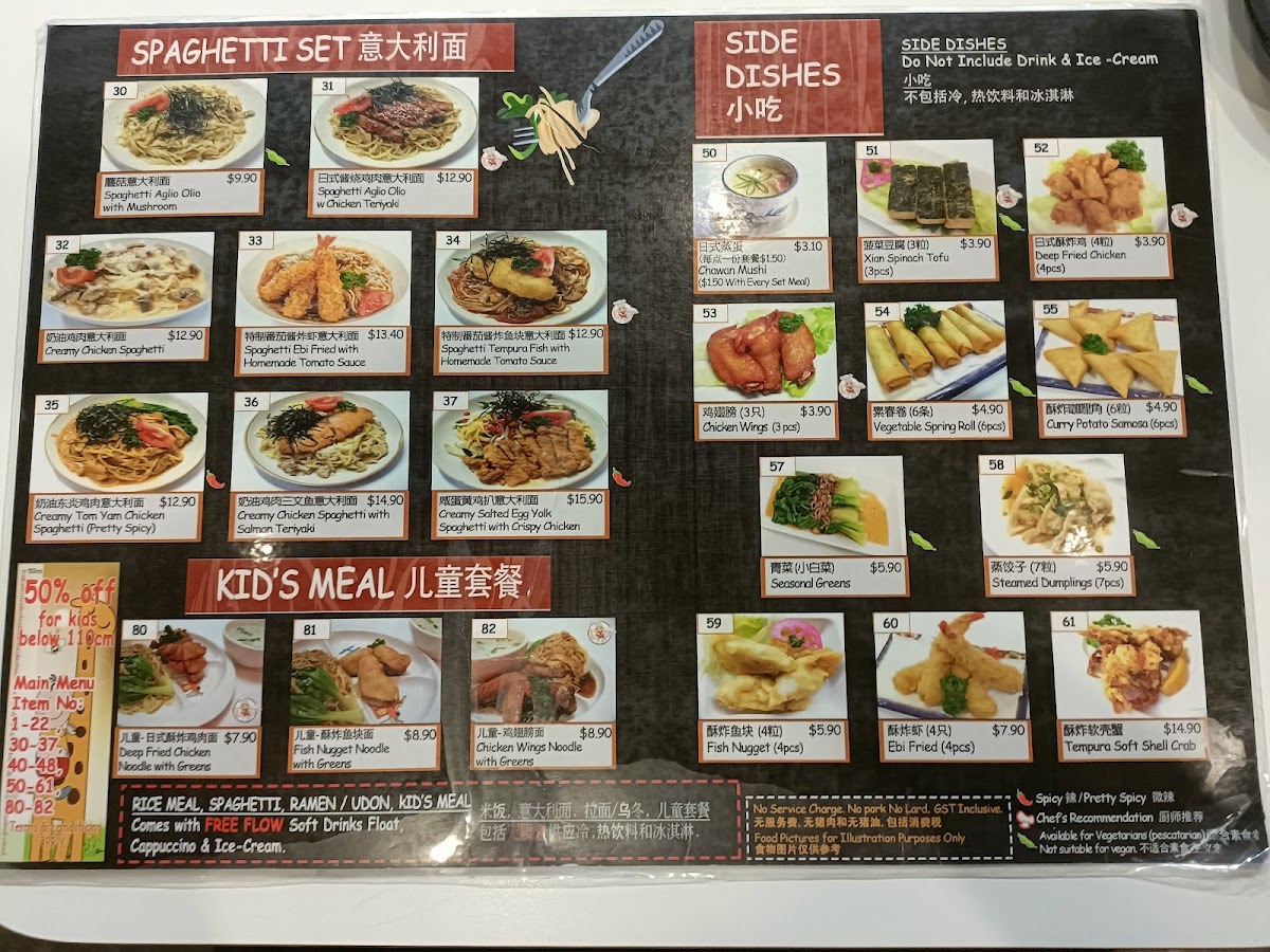Menu Just Acia-7