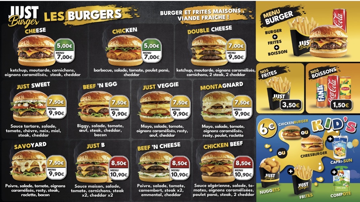 Menu Just Burger-1