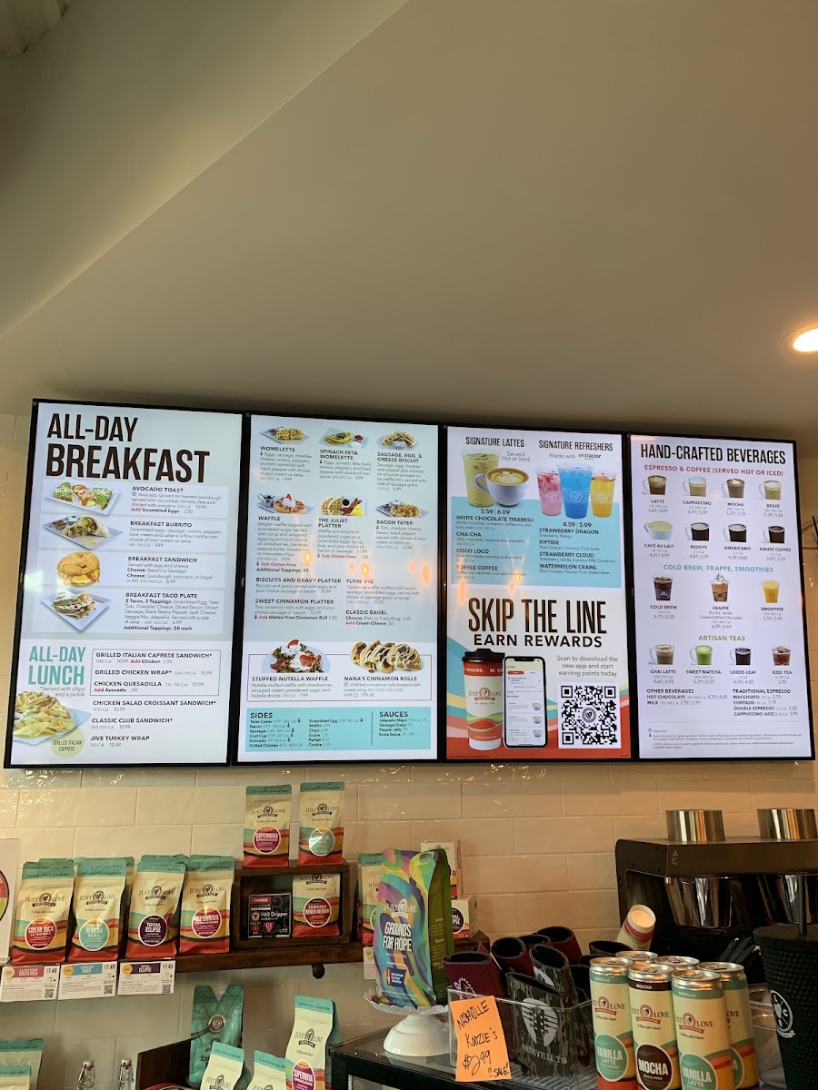 Menu Just Love Coffee Cafe - Mt. Juliet-1