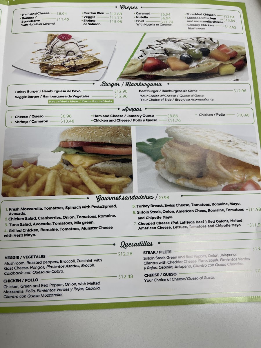 Menu Just Made 4 U-4